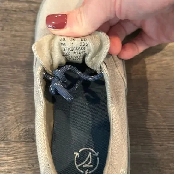 Sperry Little Boy 2 Gray Spinnaker Washable‎ Canvas Boat Shoes - Picture 9 of 14